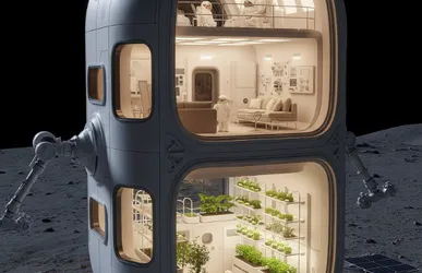 Lunar Smart Adaptive Habitat Design with AI Psychological Monitoring for Crew Adaptive Positive Mental Health